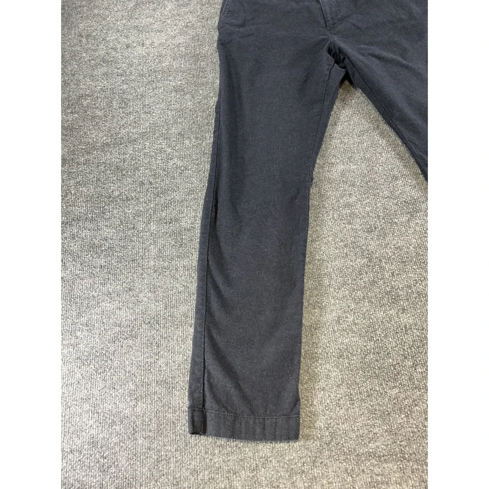 J Crew 484 Slim Pants Mens 32x30 Stretch Chino Dark Grey Casual Preppy Flat Fron